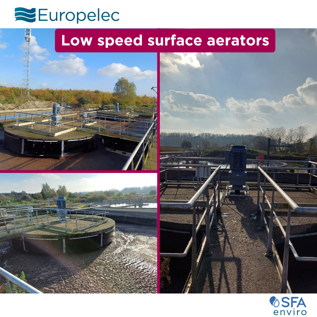 Europelec equips the Gravelines wastewater treatment plant with 4 aerators, operated by SUEZ.