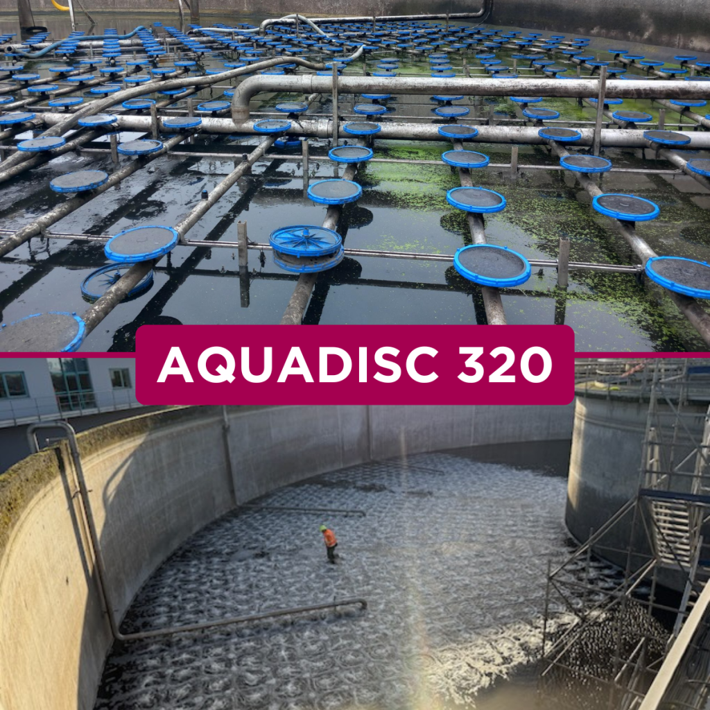 Europelec equips the Grande-Synthe WWTP with 1,252 AQUADISC 320 diffusers